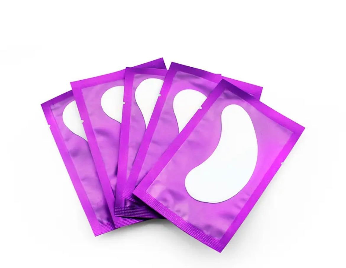 eyelash extension supplies eyepads purple